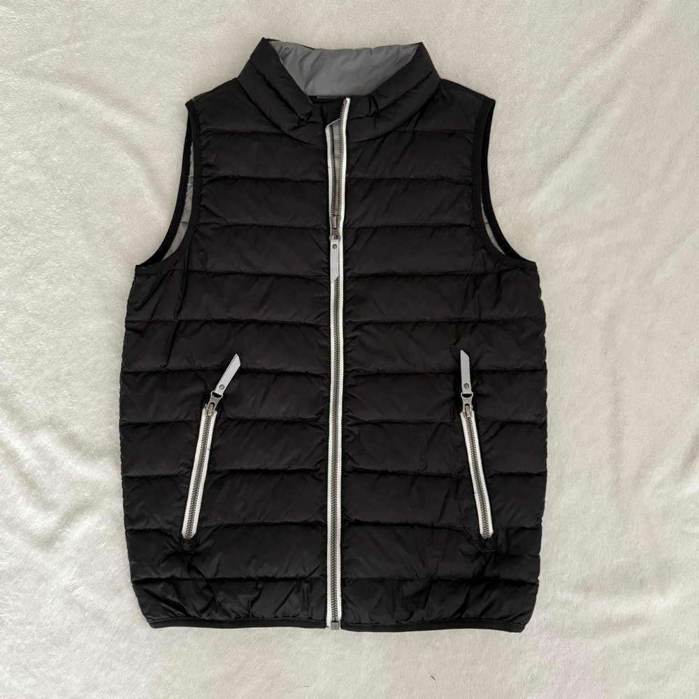 Hanna Andersson Black Superlight Down Puffer Vest 140 10